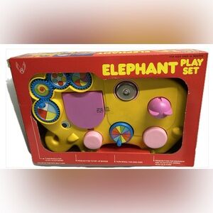 Vintage Musical Elephant Play Set Toy NIB Ages 2 and Up